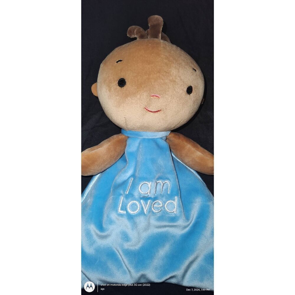 Blanket Doll Lovie with Crinkle  Brown Baby Kids For Culture Positive Pals